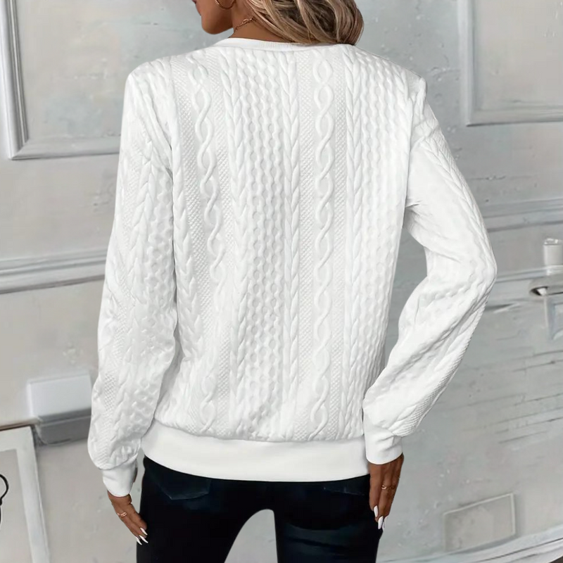 Anoushka - Weicher Freizeitpulli mit Struktur für Frauen