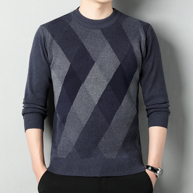 Gemütlicher geometrischer Herrenpullover