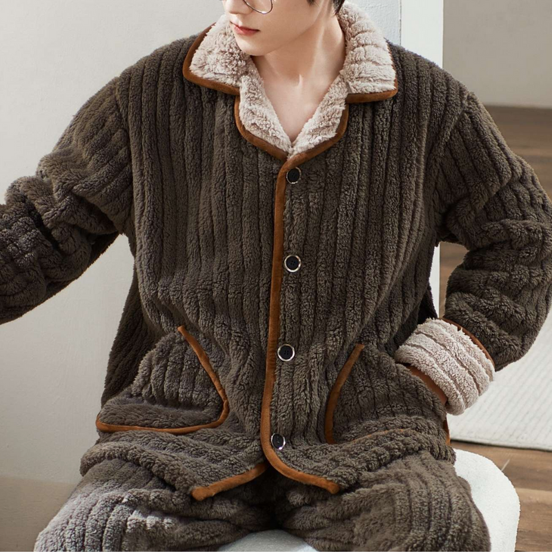 Weicher und Bequemer Pyjama Set für Männer