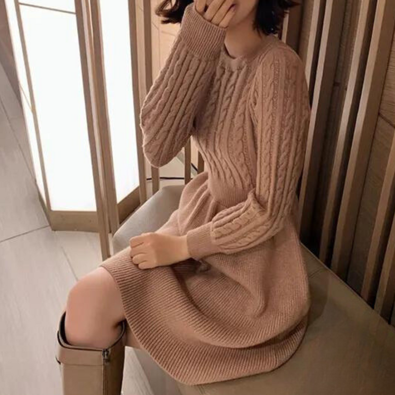 Bequemes und stilvolles Strickkleid für Damen