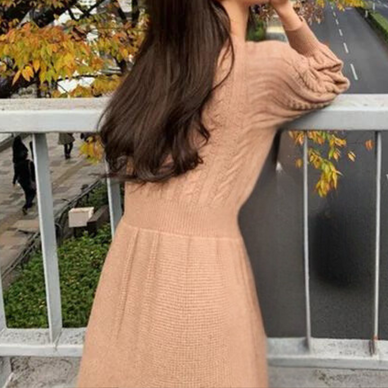 Bequemes und stilvolles Strickkleid für Damen