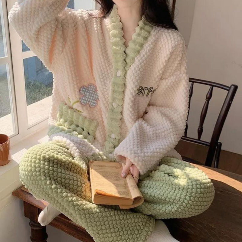 Vivien - Warme und bequeme Damen-Pyjamaset