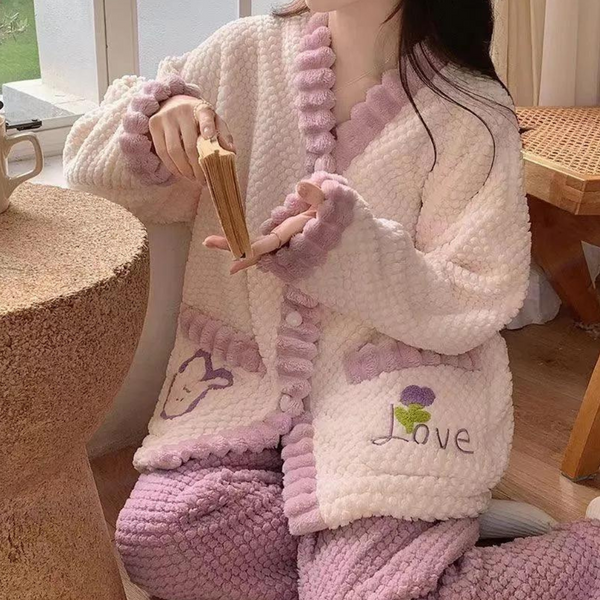 Vivien - Warme und bequeme Damen-Pyjamaset