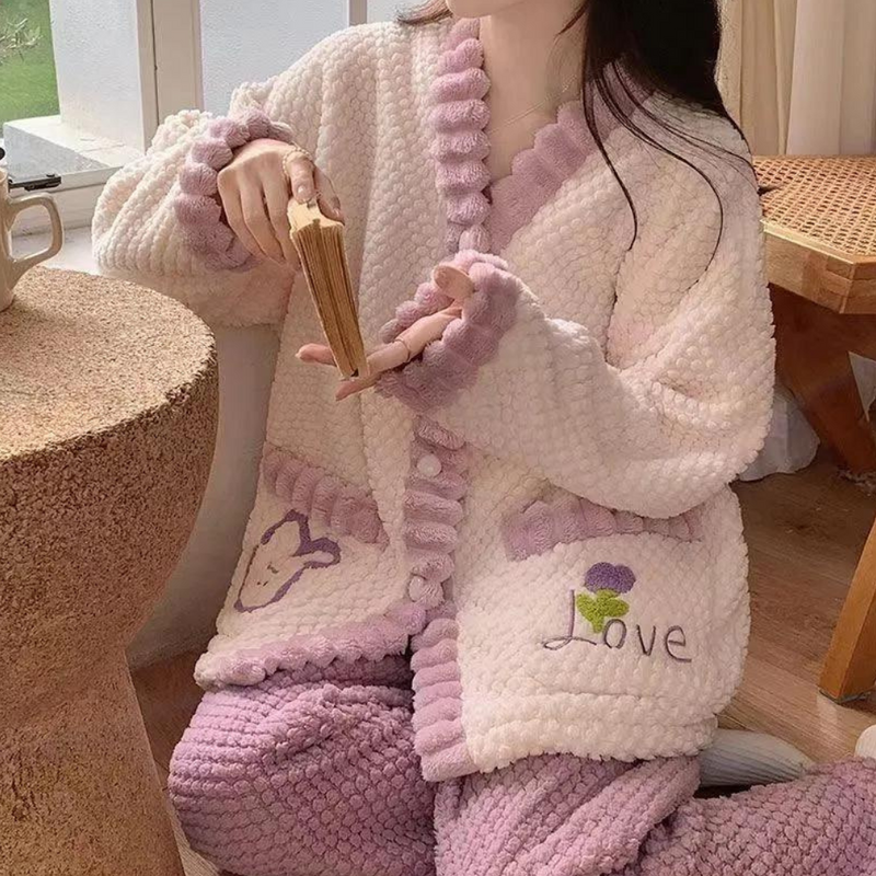 Vivien - Warme und bequeme Damen-Pyjamaset