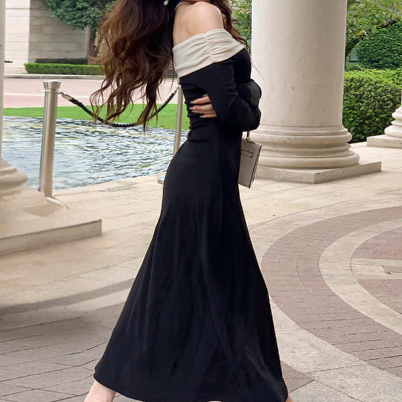 Elegante Off-Shoulder Damenkleid für besondere Anlässe