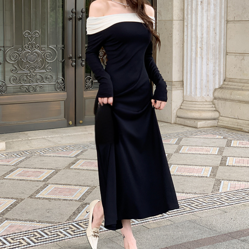 Elegante Off-Shoulder Damenkleid für besondere Anlässe
