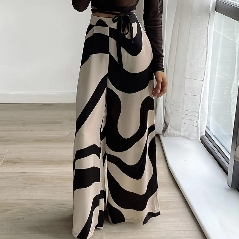 Elegante Damen-Hose mit Hoher Taille und Bequemlichkeit