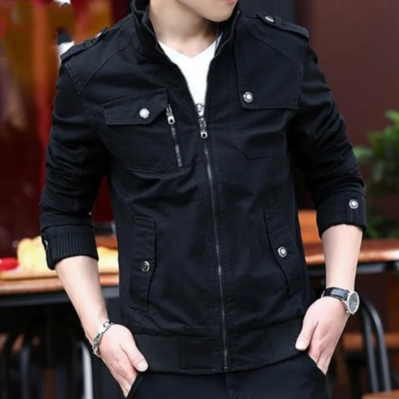 Elegante und bequeme Jacke mit Stehkragen