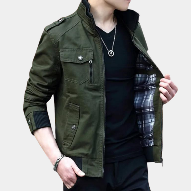 Elegante und bequeme Jacke mit Stehkragen