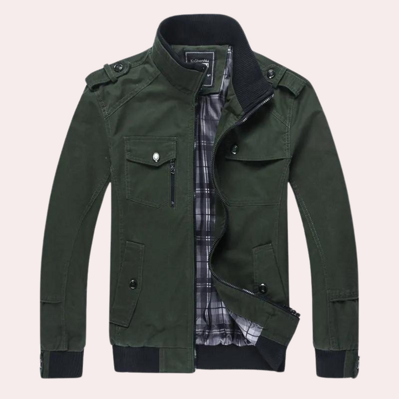Elegante und bequeme Jacke mit Stehkragen