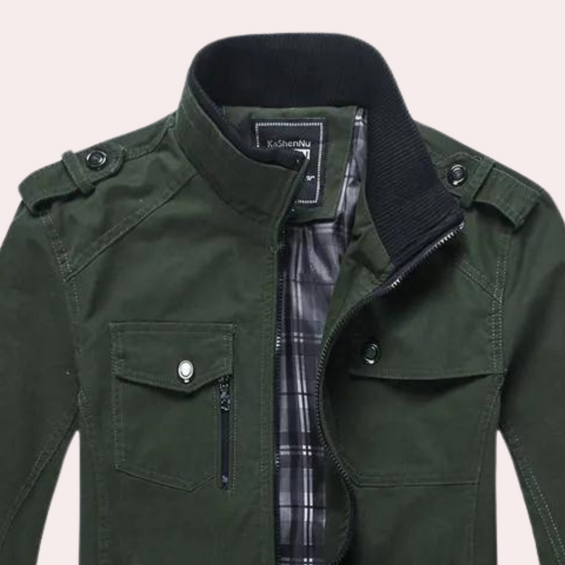 Elegante und bequeme Jacke mit Stehkragen