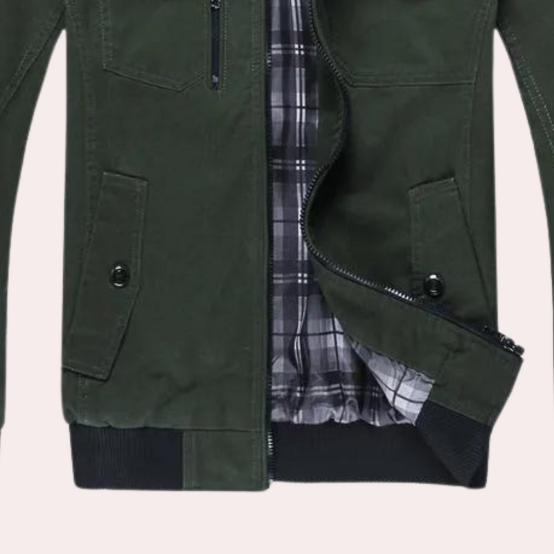 Elegante und bequeme Jacke mit Stehkragen