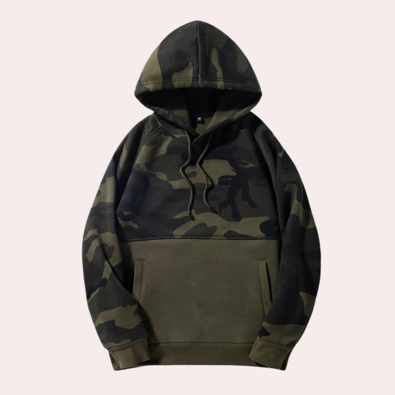 Bequemer Camouflage Hoodie für Herren