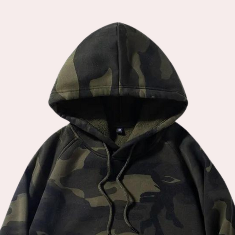 Bequemer Camouflage Hoodie für Herren