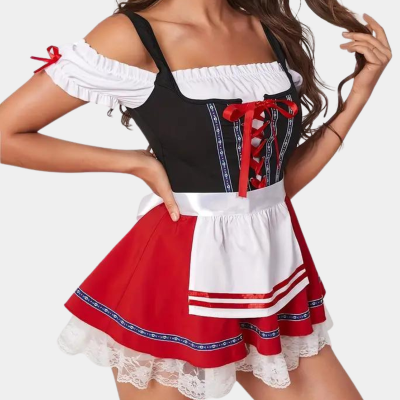 Elegantes Dirndl für stilvolle Oktoberfest-Feiern