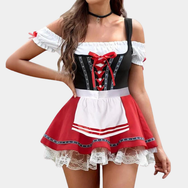 Elegantes Dirndl für stilvolle Oktoberfest-Feiern