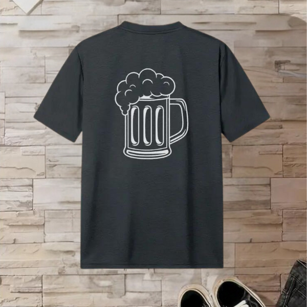 Georgios - Oktoberfest T-Shirt für Herren mit Bierkrugdruck