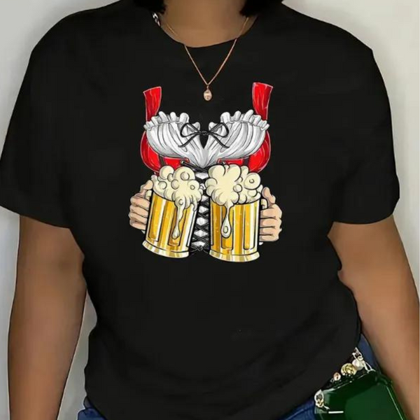 Odetta - Bequemes Damen-T-Shirt Oktoberfest