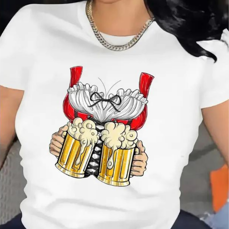 Odetta - Bequemes Damen-T-Shirt Oktoberfest