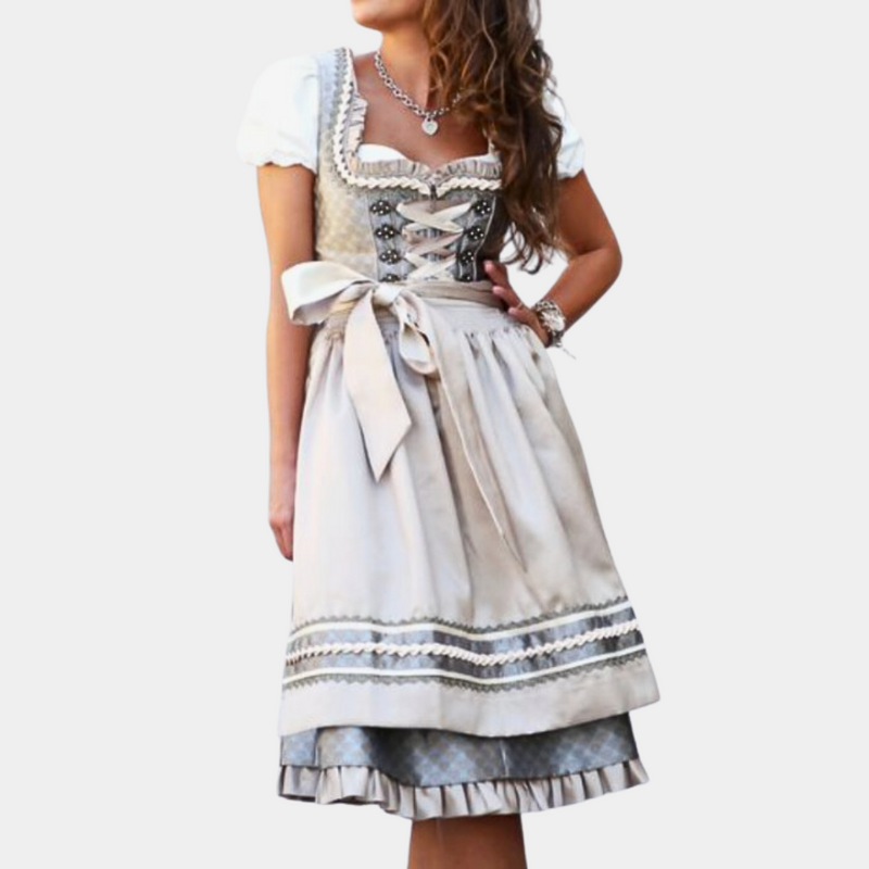 Elegante Traditionelle Oktoberfest Tracht mit Schort für Damen