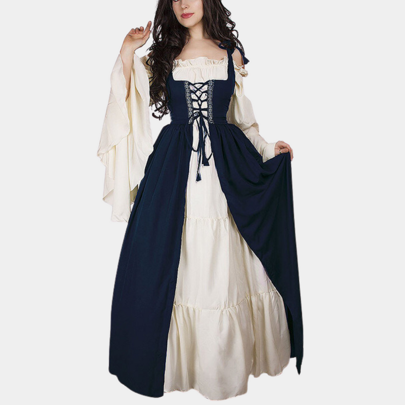 Elegantes Vintage Maxi-Kleid für das Oktoberfest