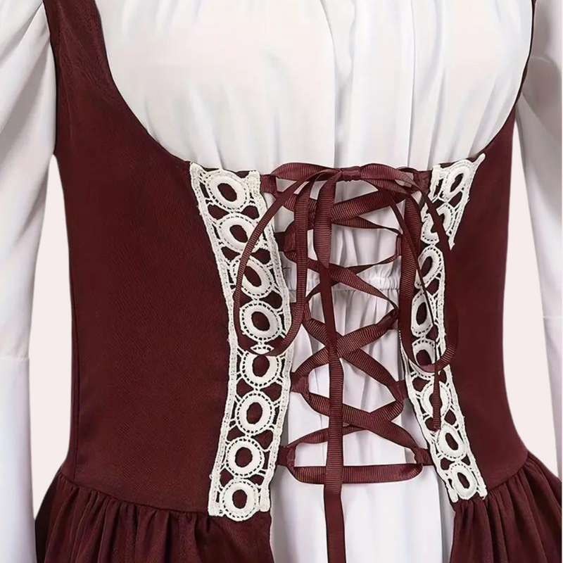 Elegantes Vintage Maxi-Kleid für das Oktoberfest