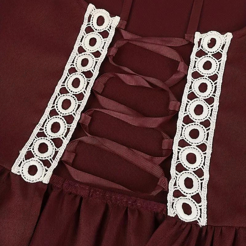 Elegantes Vintage Maxi-Kleid für das Oktoberfest