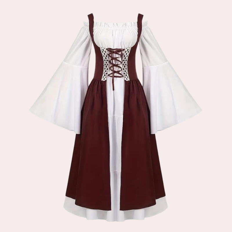 Elegantes Vintage Maxi-Kleid für das Oktoberfest