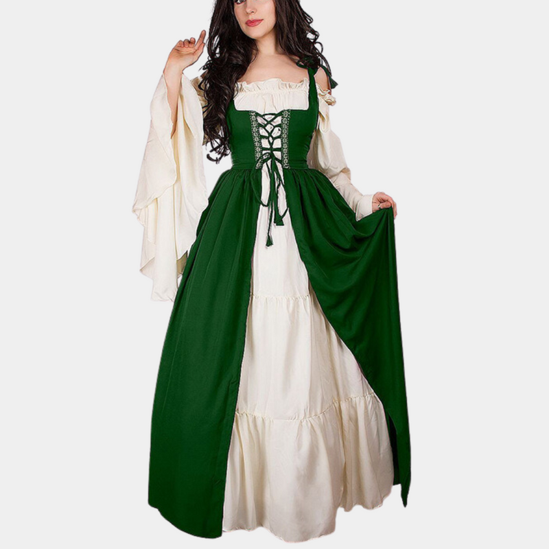 Elegantes Vintage Maxi-Kleid für das Oktoberfest