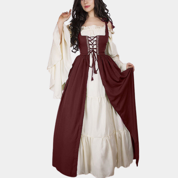 Elegantes Vintage Maxi-Kleid für das Oktoberfest