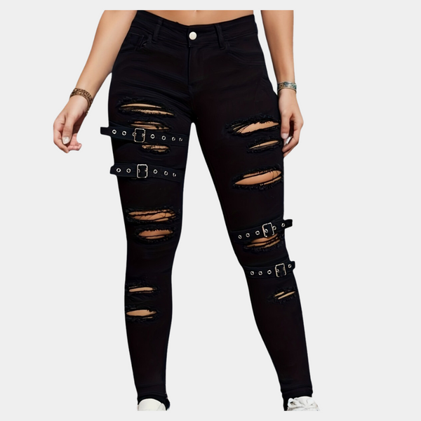 Stylische Distressed Hose mit einzigartigem Look