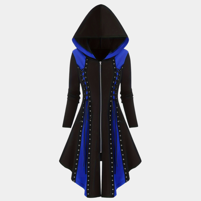 Bequeme und stilvolle Hoodie Kleid mit Reißverschluss