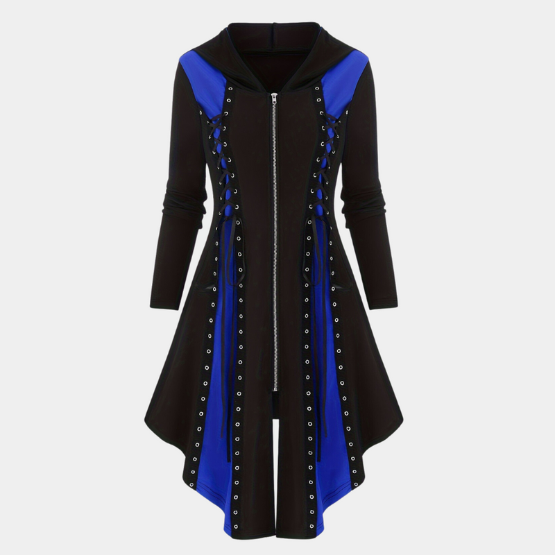 Bequeme und stilvolle Hoodie Kleid mit Reißverschluss
