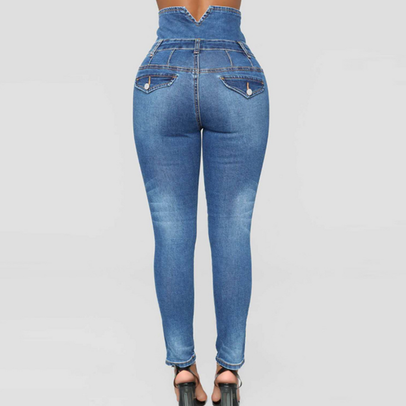 Elegante Hochtaillierte Skinny Hose für Damen