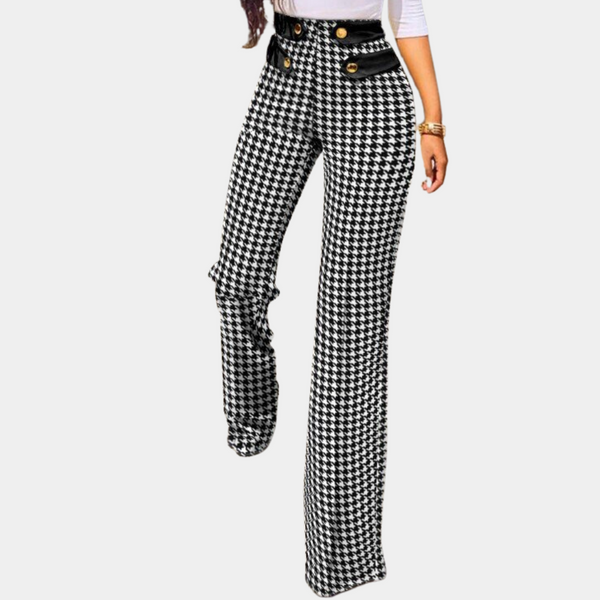 Elegante Houndstooth-Hose für Damen in zeitlosem Design