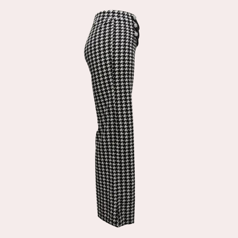 Elegante Houndstooth-Hose für Damen in zeitlosem Design