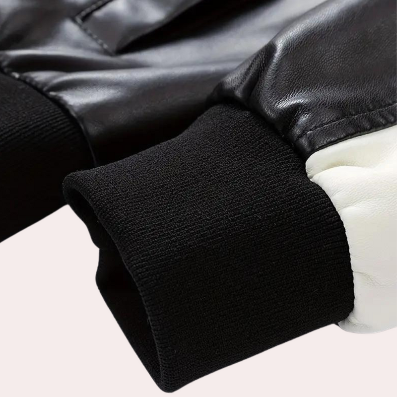 Bequeme Farbblockjacke mit Reißverschluss für Männer