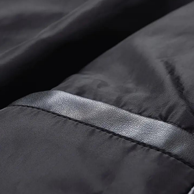Bequeme Farbblockjacke mit Reißverschluss für Männer