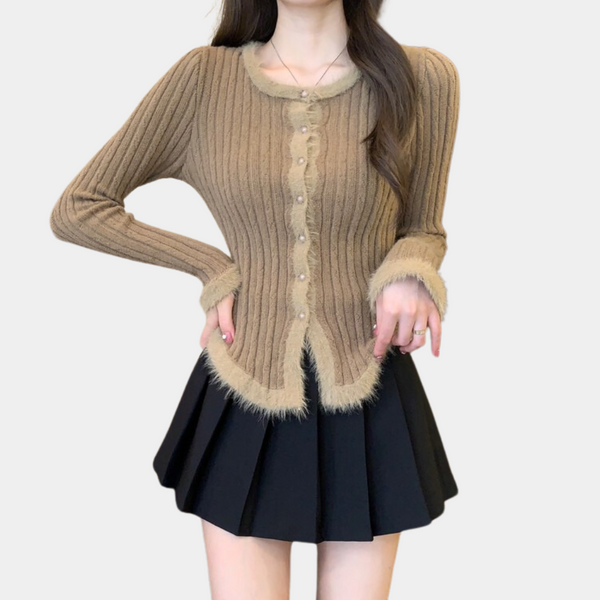 Bequeme und elegante Damen-Strickjacke