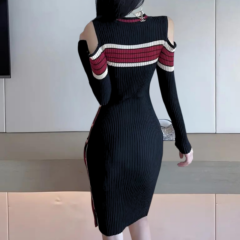 Elegante Damenkleid mit kalten Schultern für jeden Anlass