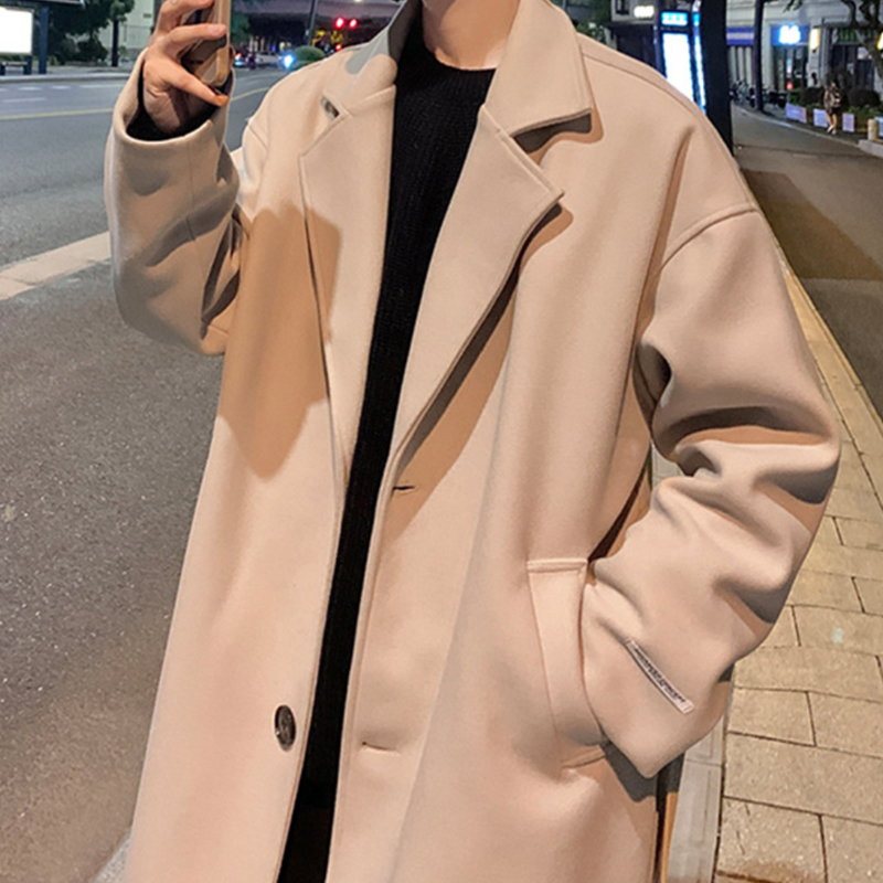 Eleganter, warmer Trenchcoat für Männer