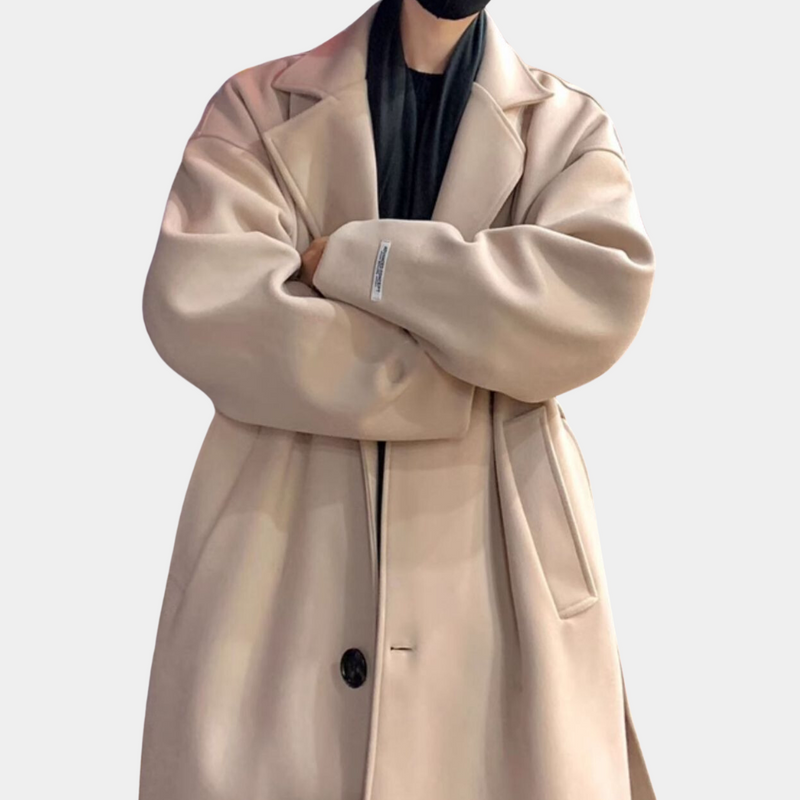 Eleganter, warmer Trenchcoat für Männer