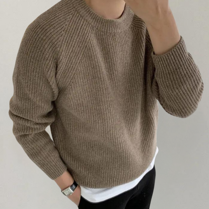 Warme Lange Mouwen Strickpullover für Männer