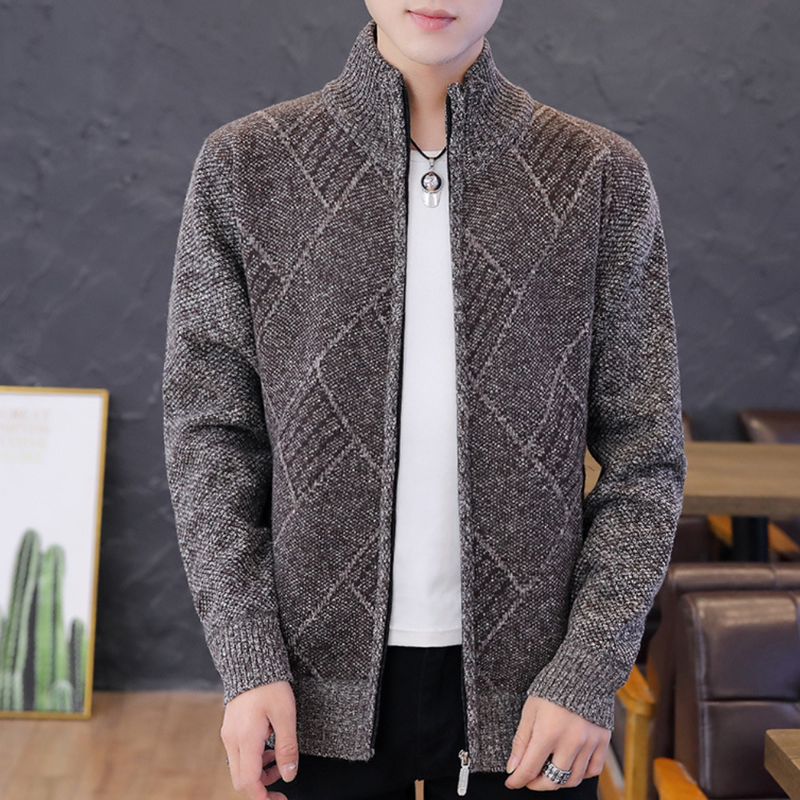 Bequemes, klassisches Strickjacke für Herren