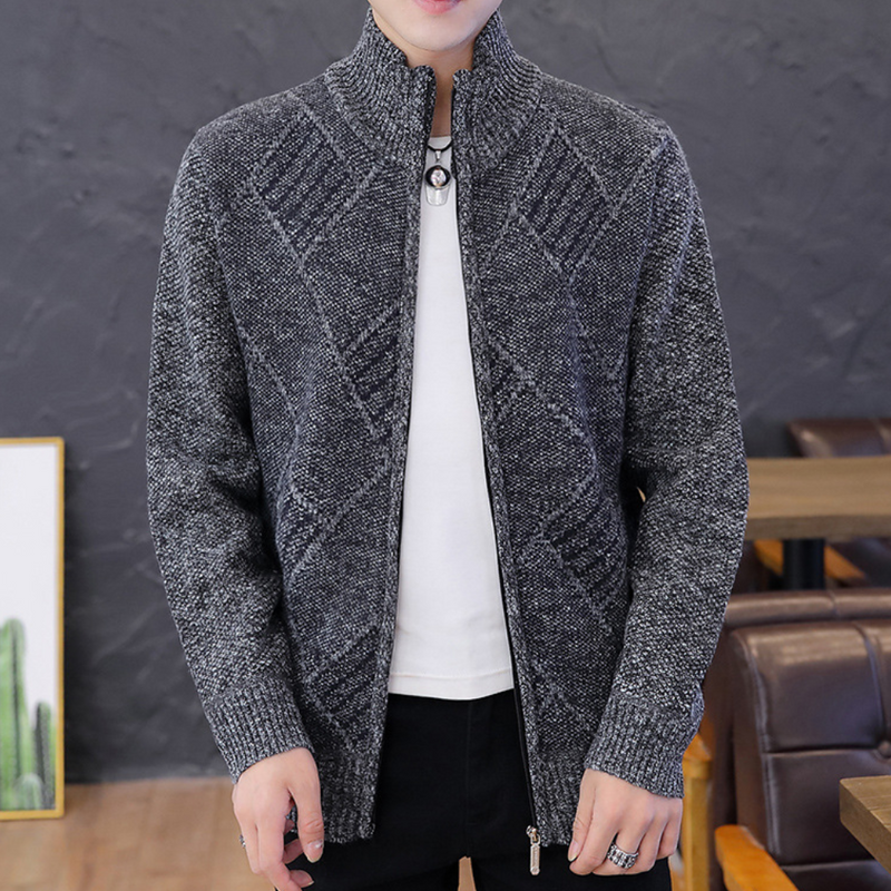 Bequemes, klassisches Strickjacke für Herren