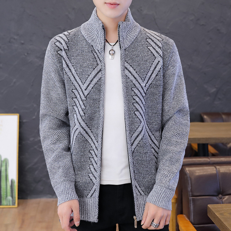 Bequemes, klassisches Strickjacke für Herren