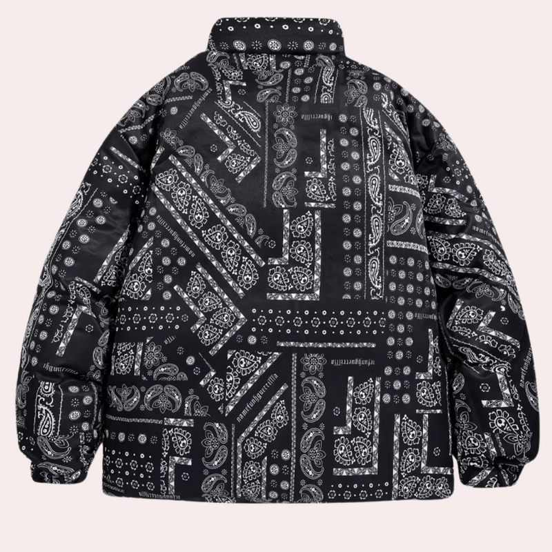 Elegante Wendejacke für Herren mit Paisleymuster