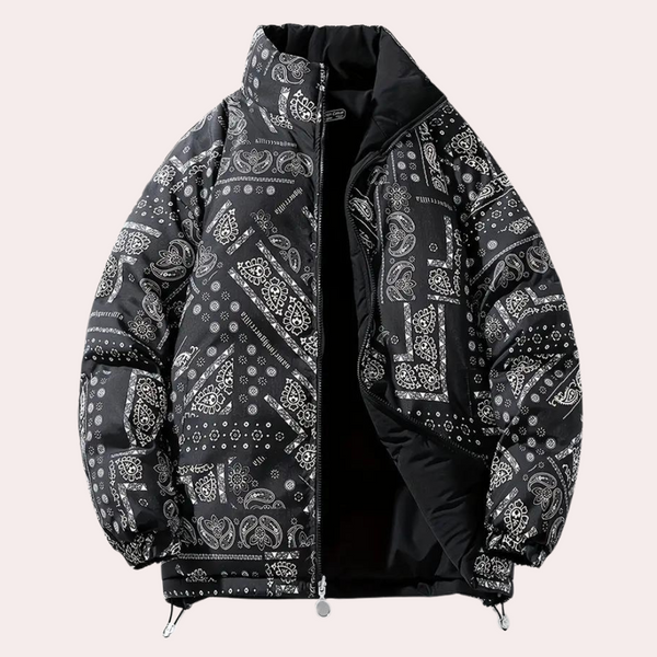 Elegante Wendejacke für Herren mit Paisleymuster