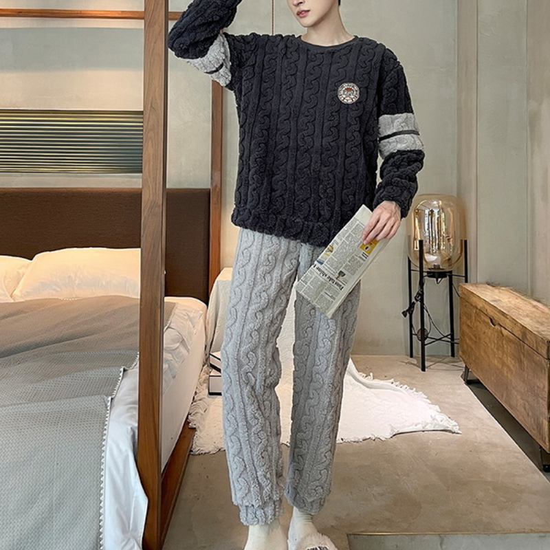 Weiche und bequeme Herren-Pyjama-Set
