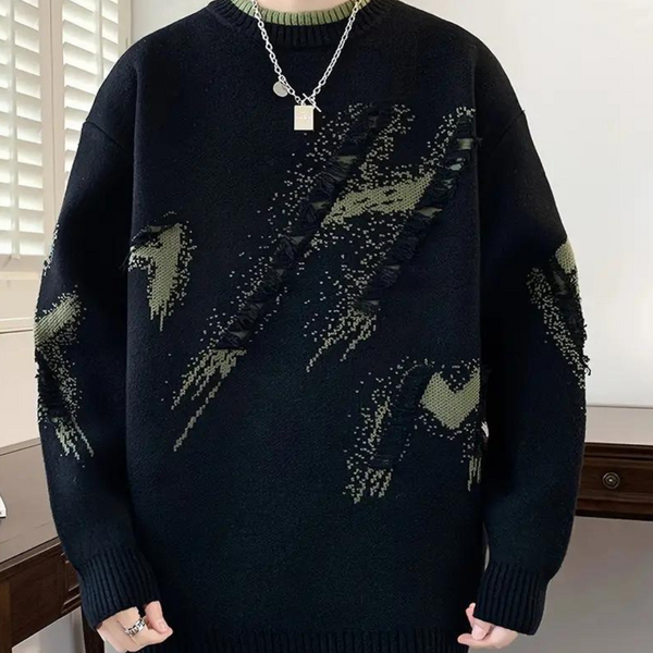 Weicher, lässiger Strickpullover für Herren